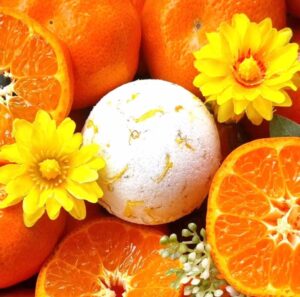 Naturalna kula musująca nagietek pomarańcza