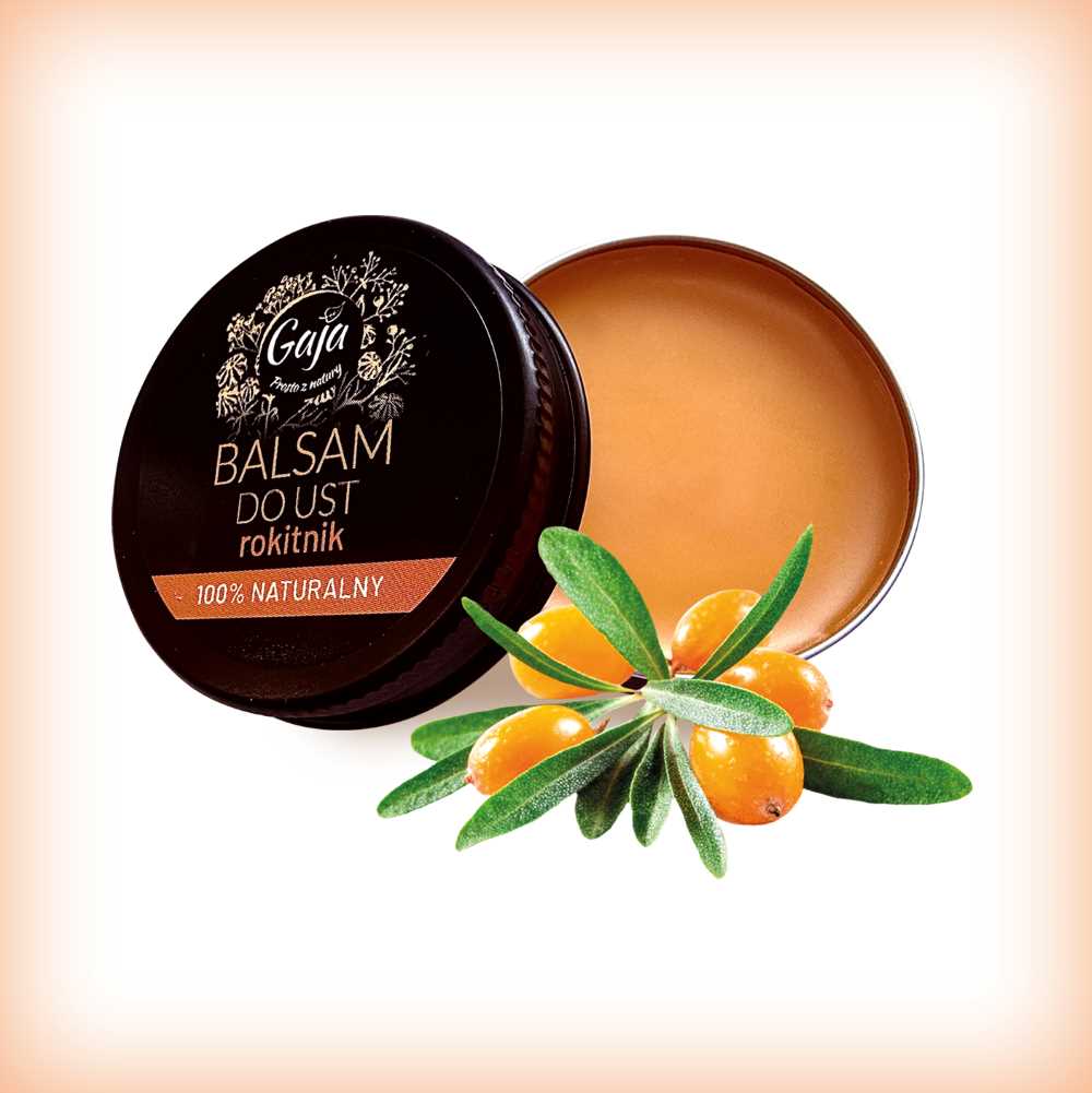 Naturalny balsam rokitnikowy do ust - Olejarnia Gaja